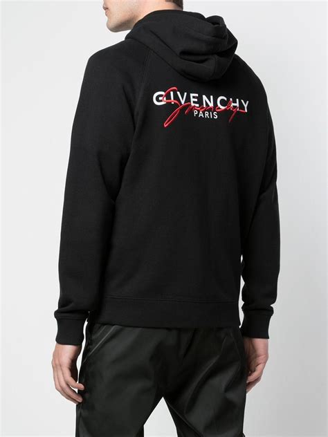 givenchy zip hoodie with bands|givenchy crest sweatshirt.